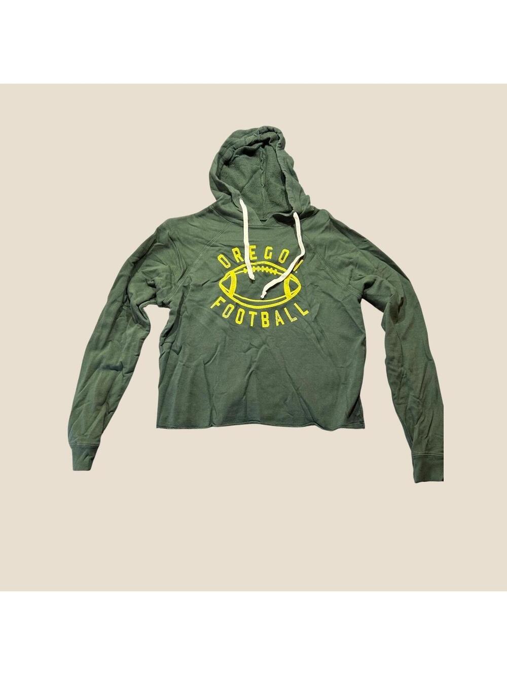 Retro Brand Oregon Football Green Hoodie Sweatshirt Large